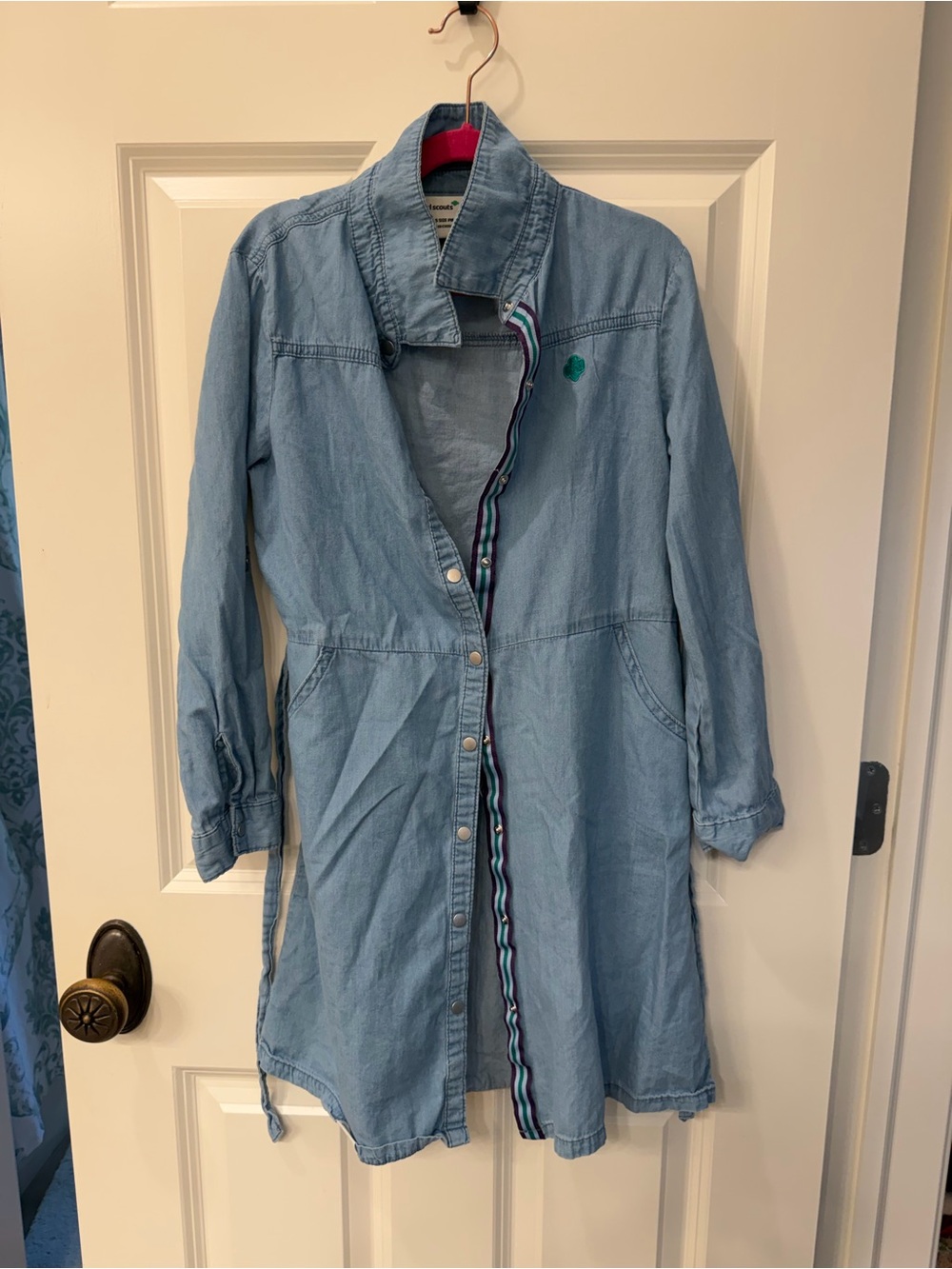 Girl Scouts Light Wash Denim Dress
